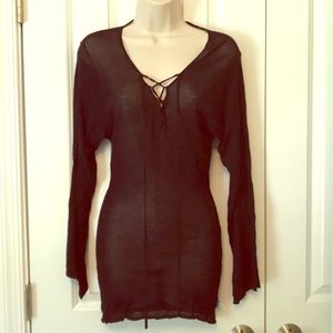 Black sheer cover up